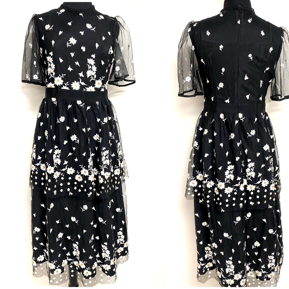 Embroidered Floral Dress